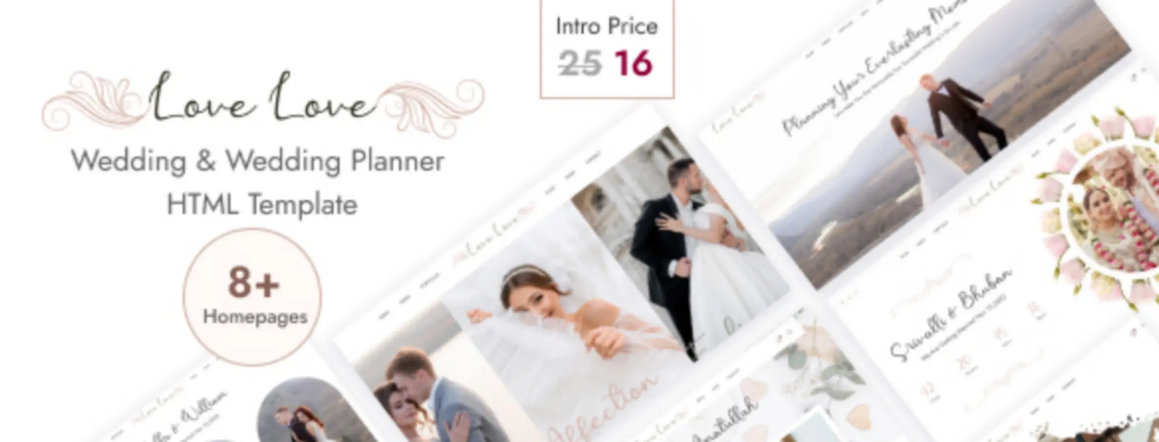 LoveLove - Template HTML5 Pernikahan & Rencana Pernikahan